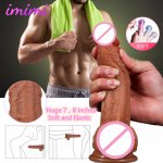 Liquid Silicone Realistic Big Dildo Flexible Penis Dick with Suction Cup Sex Toys for Women Strap on Dildo Female Masturbator