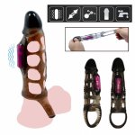Male Penis Vibrating Ring Delay Ejaculation Cock G spot Stimulator Clitoris Massager Anal Dildo Vibrator Sex Toys for Men Gay