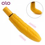 OLO Corn Vibrator Real Dildo Feeling Strong Vibration Silicone G-spot Stimulation Massager Adult Product Sex Toys for Woman