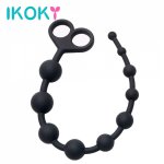 Ikoky, IKOKY Silicone Butt Plug for Beginner Sex Toys for Women Prostate Massager Erotic Toys Black Anal Plug