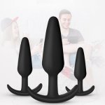 2019 Hot Sale New Sex Toys for Men/woman Silicone Anal Plug Sets Butt Plugs Dildo Beginner Erotic Intimate Adult Anus Trainner