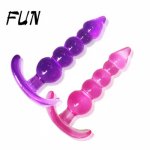 Anal Butt Plug  Anal Beads Jelly Anal Plug Butt Plug G-spot Prostate Massager Silicone Adult Sex Toys For Woman Men Gay Product