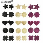 Loverkiss 1 Pair Fetish Bondage Nipple Cover Sticker Disposable Women Nipple Pasties BDSM Tease Adult Sexy Games for Couples