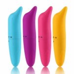 ABS Mini Cute Dolphin Adult Women G-Spot Massager Masturbation Vibrator Sex Toys for woman Hot Strong single speed vibrations