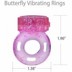 Premature Ejaculation Lock Vibrator Elastic Delay Ring Vibrating Cock  Clitorial Stimulation for Women Adult Sex Toys for Couple