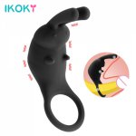 Ikoky, IKOKY Vibrator Penis Ring 10 Speeds Vibrating Cock Rings Clitoris Stimulation Massager Delay Ejaculation Sex Toy for Men Couple