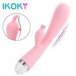 Ikoky, IKOKY Dildo Vibrator Sex Toys For Women Rabbit Vibrators Vagina Clitoris Stimulator 10 Speeds G-spot Massager Female Masturbator