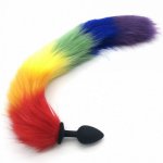 Fox, Fox Tail Silicone Butt Plug Tail Anal Plug Intimate Goods BDSM Toys Erotic Masturbator Anal Tail Sex Toys for Women Man