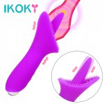 Ikoky, IKOKY 10 Speed Oral Licking Tongue Vibrator Vagina Massage Pussy Clitoris Stimulator Female Masturbator Sex Toys for Women