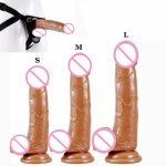 20CM Super Big Realistic Dildo Sex Toy For Men Gay Soft Silicone Penis Dildo Massage Strapon Female Masturbation G Spot Vibrator