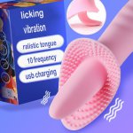 10 Frequency Vibration Magic Wand Clitoris Stimulator Tongue Vibrator Oral Sex Licking Vagina Masturbator Vibrators For Women