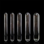 AUEXY Double Heads Butt Plug Glass Dildo and Clean and Sanitary Huge Glass Dildo Crystal Anal Beads Fake Gay Sex Toys