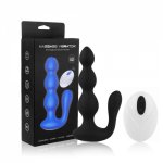 SECWELL Anal Vibrator Anal Beads Prostate Massager Wireless Remote Dual Vibrating Butt Plug 9 Speed Vibrating Women Men Sex Toys