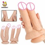 DopaMonkey Dildo Double Headed Suction Cup Sex Product Woman or Couple Lesbian Masturbator Toys For Vagina And Anal Sex Cock