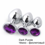 Metal Anal Toys Butt Plug Stainless Steel Anal Plug, Sex Toys for Women Adult Sex Products Men 3 Size