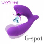 VATINE Clit Sucker Vibrator G Spot Massager Oral Tongue Sucking Clitoris Vagina Stimulator Sex Toys for Women Dildo Vibrator