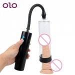 OLO 3 Speeds Male Penile Erection Vacuum Pump Training Extend Penis Enlarger Extender Sex Toys for Men Gays