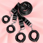 Sex Toys For Woman Men BDSM Bondage Lingerie Set Under Bed Erotic Restraint Handcuffs & Ankle Cuffs Adults Games for Couples