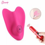 Invisible Wearable Vibrator Dildo Clitoris Stimulator Wireless Remote Control Silicone Vibrator Panties Sex Toy for Couple Women