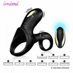 Male Vibrator Massages Penis Enlargement Enhancer Enlarger for Men and Women Electronic Remote-controlled Massager Sex Shop