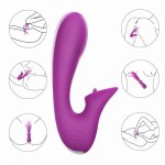 New Rechargeable Clitoris Dildo Vibrator With 3 Speeds & 9 Vibration Modes Waterproof Silicone Sex Toys For Women Couples