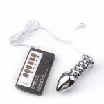 Electro Sex Exotic Accessories For Men & Women Electric Shock Metal Anal Plug Stimulators Nipple Clitoris Massager