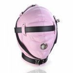 Blindfold Head Bondage Hood Leather Mask Adult Games Cosplay Slave Restraints BDSM Fetish Sex Toys For Couples Erotic tools