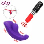 OLO Wearable Panty Vibrator with Vibrator Lipstick Remote Control G Spot 12 Speed Clitoral Vagina Stimulator Sex Toys For Women