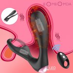 Wireless Remote Anal Vibrator For Men Prostate Massager Anal Plug 10 Speeds Dildo Butt Plug Waterproof Silicone Adult Sex Toys