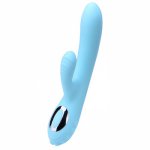 Double Shock Small Sheep AV Rechargeable Silicone Vibrator Female Adult Products G-Spot  Glass Dildo