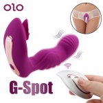 OLO Wearable Dildo Vibrator Sex Toys for Women Panties Lay On Vibrator G-spot Massager Oral Licking Clit Vagina Stimulator