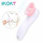 IKOKY G-spot Massage Sex Toys For Women Clitoris Nipple Sucker 7 Speeds Tongue Vibrators Clit Vagina Stimulator Oral Sex