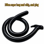 New100cm Super Long Big Anal Plug Anal Whip Anal Dilator Butt Plug Masturbator Anal Dildo Stimulation Anal Sex Toy For Women Men