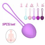 3/5pcs Kegel Vaginal Ball Ben Wa Balls for Women  Erotic Sex Toy For Women Vaginal Tighten Exercise Machine Vaginal Geisha Ball