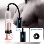 Fanssy USB Rechargeable Vacuum Penis Pump Extender Enlarger Male Stretcher Enhancer