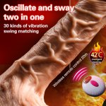 New Arrivals Huge Vibrating Heating Realistic Dildo Wireless Remote Swing Penis  Vibrator Cock Penis Sex Toys For Women Lesbian