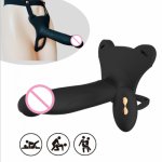 Wear Hollow Hollow Dildo Wireless Remote Control Vibrator Brings Penis Men Gay Lesbian Hardcore Cock Sex Toys For Women Virgins