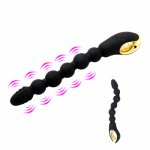 Anal Beads USB Rechargeable Butt Plug Vibrator Sex Toys for Beginners Anal Balls Butt Plug for Men Prostate Massager