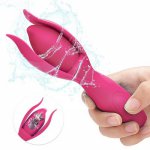 Wireless Vibrator Personal Magic Wand Massager with 10 Powerful Vibrating Sex Toys for Woman Vaginal Clitoris Adult Sex Toys