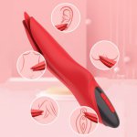 New Tongue Licking Female Vibrator Nipple G Spot Stimulator Vagina Clitoris Masturbator Dildos Adult Toy