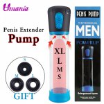 Penis Pump sex toys for men, Automatic Vacuum Pump long last erection Penis enhancer cock Extender, Toys for Adults sex shop