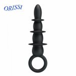 Orissi, ORISSI Black Silicone Anal Sex Toys Butt Plugs For Beginner And Experienced Adult Sex Toy For Adult Pleasure Anal Beads