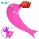 IKOKY Clit Sucker  Masturbator Tongue Vibrator Sex Toys for Women Vagina Massager Oral Sex Nipple Sucker Clitoris Stimulator