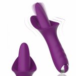секс игрушки G-spot Dildo Vibrator Rechargeable Tongue Massage 10 Speed Vibrating Clitoris Stimulator Sex Toys for Women вагина