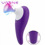 VATINE 7 Speeds Powerful Nipple Sucking Tongue Vibrating G spot Stimulation Sex Oral Licking Clitoral Sucking Vibrator