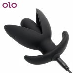 OLO Anal Plug Vibrator Opening Butt Plug Anal Expander Dilator  Rechargeable Sex Toys for Women Men Prostate Massager