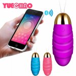 YUECHAO Bluetooth Wireless Vibrator Sex Toys for Woman App Remote Control Jump Egg USB Rechargeable Vibrating Egg Products