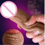 Jiuai, Super Realistic Soft Silicone Dildo Suction Cup Male Artificial Penis Dick Woman Masturbator Adult Sex Toys Dildos For Women
