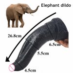Faak, FAAK Big dildo animal elephant dildo black dildo giant fake penis sex toys for women couple flirt toy butt plug stuffed stopper 