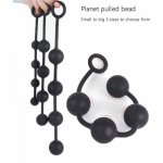 4 Pull Beads Prostate Massager Silicone Anal Butt Plug Unisex Anal Balls Anus Masturbation Erotic Anal Sex Toy For Men Women Gay